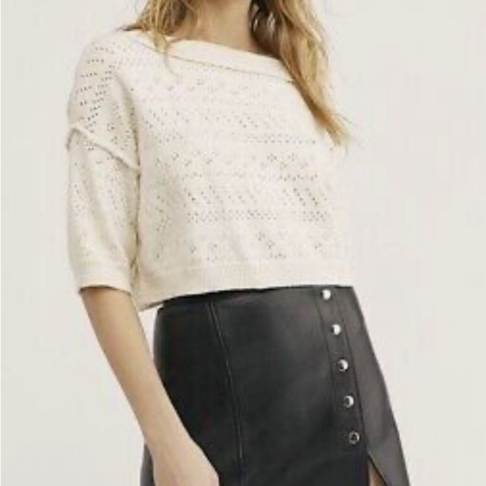 Free People Sand Castle Crop Sweater - Picture 5 of 5